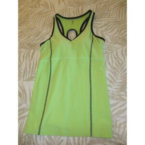 Old Navy Green Racerback Tank Top Medium Polyester & Spandex Blend Sleeveless